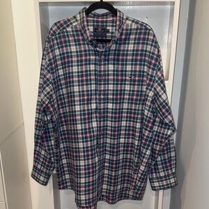 Vineyard Vines Classic Fit Tucker Shirt in Blue, Pink & White Plaid
